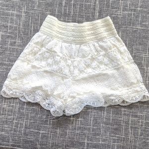 Lace and Crochet Shorts